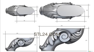 Ножки (NJ_0672) 3D модель для ЧПУ станка